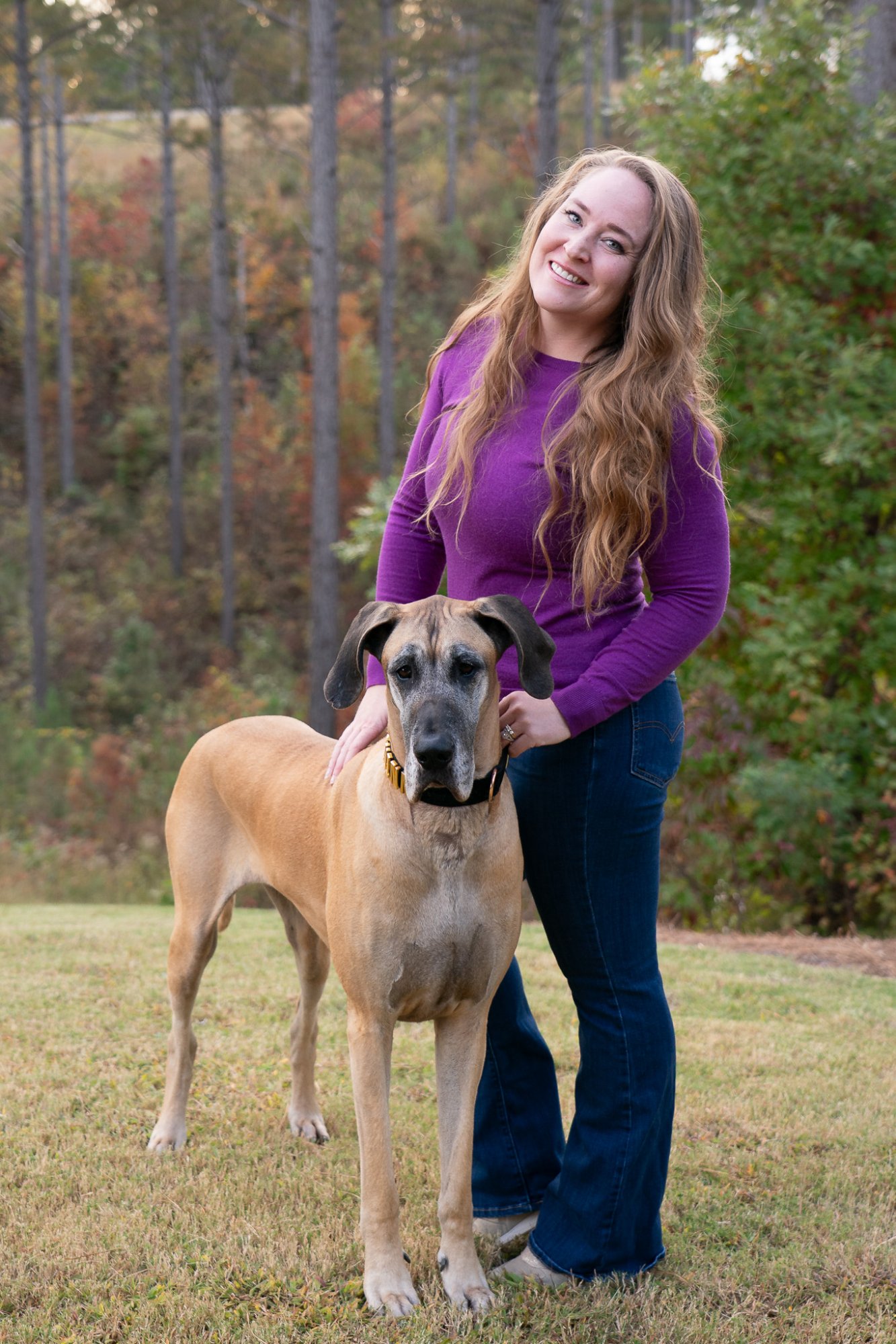 Michelle Weger with Quinn - Outdoors